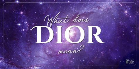 meaning of name dior.